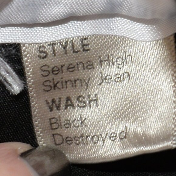 Reformation Serena High Rise Black Jeans Sz 24 - Picture 7 of 11